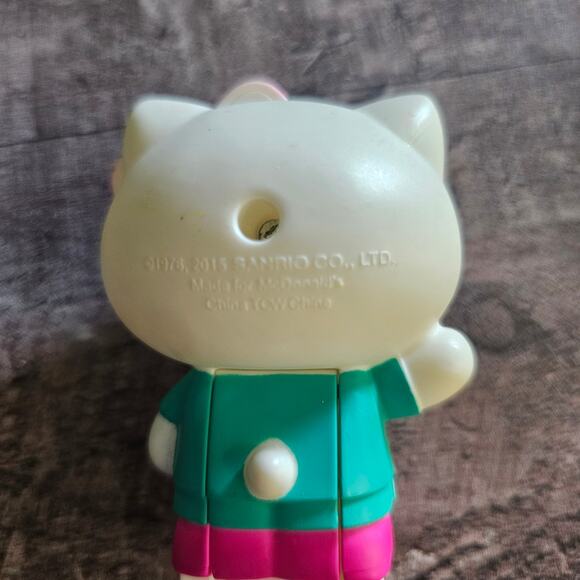 Lot 2 Sanrio 2015 Hello Kitty McDonald's Happy Meal Toy Sticker Stamp Embossing - Picture 5 of 5